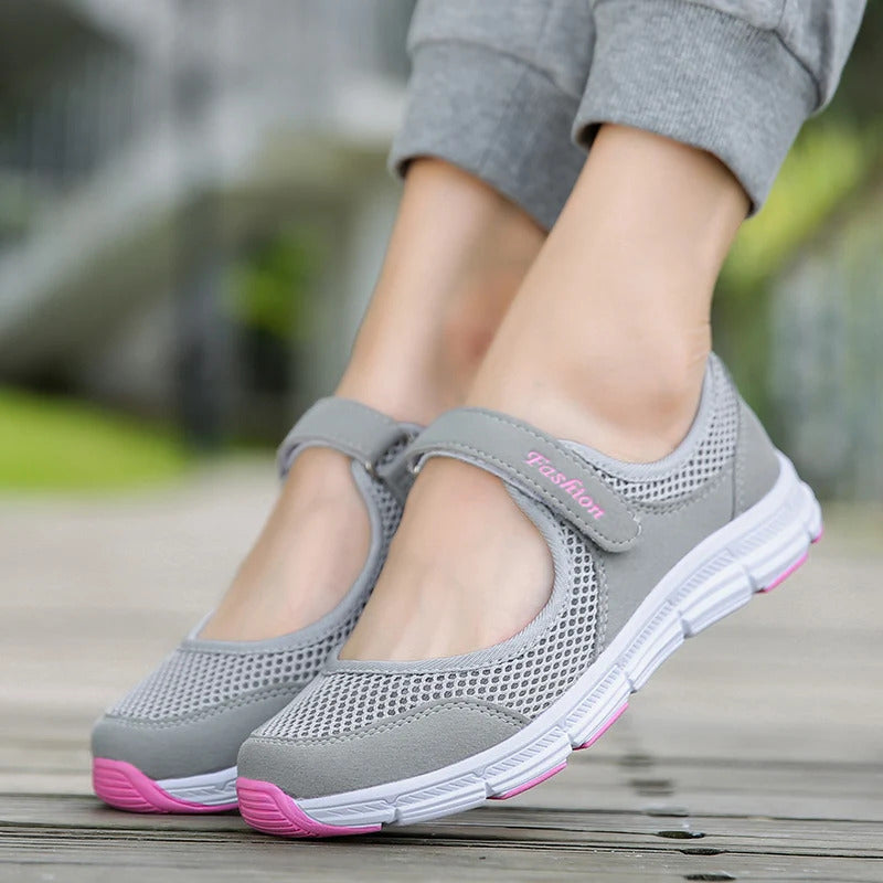 Frauen Schuhe Atmungsaktive Vulkanisierte Schuhe Weiß ZapaWomen Turnschuhe Mode Atmungsaktives Mesh Casual Wanderschuhe Frauen Arbeits Schuhe