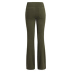Solide Elegante Weibliche Dame frauen Beine Hosen Palazzo Ausgestelltes Breite Killer Hohe Taille OL Damen Karriere Lange Hosen