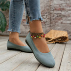 Frühling frauen Flache Schuhe neue Stricken Socke Turnschuhe Atmungsaktive Slip auf Weibliche Rpound Toe Loafers 36-43 Plus größe Licht Schuhe