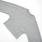 Damen Langarm O-Ausschnitt Skinny T-Shirt Monochromatisches Crop Top Casual Y2K Streetwear Fashion Pullover Sommer Outfit