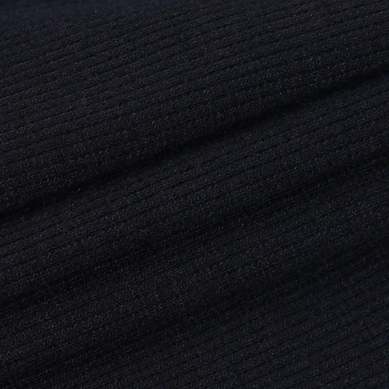 Herbst Frauen t-shirt Aushöhlen Solide Schwarz Weiß Langarm Gestrickte T Tops Beiläufige Dünne O Neck Mode t hemd