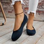 Frühling frauen Flache Schuhe neue Stricken Socke Turnschuhe Atmungsaktive Slip auf Weibliche Rpound Toe Loafers 36-43 Plus größe Licht Schuhe