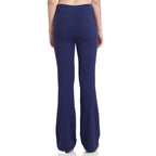 Solide Elegante Weibliche Dame frauen Beine Hosen Palazzo Ausgestelltes Breite Killer Hohe Taille OL Damen Karriere Lange Hosen