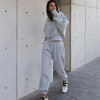 Herbst Winter frauen Langarm Hoodie Jacke Lässige Sportswear-Set Atmungsaktivem Streetwear Stil Modische