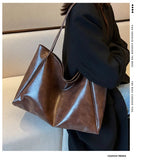 Frauen Einkaufstasche Mode Unterarm Tasche Große Kapazität Weiche Pu Leder Schulter Tasche Retro Umhängetasche Casual Tragbare BucketBags