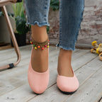 Frühling frauen Flache Schuhe neue Stricken Socke Turnschuhe Atmungsaktive Slip auf Weibliche Rpound Toe Loafers 36-43 Plus größe Licht Schuhe