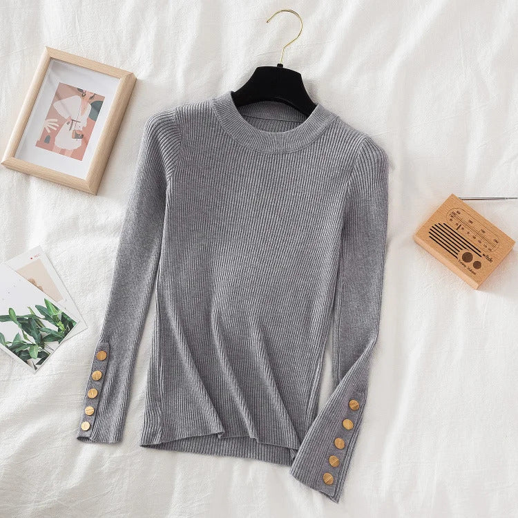 2025 frauen dicken pullover pullover khaki lässig herbst winter taste oansatz chic pullover weibliche dünne stricken top weiche jumper tops