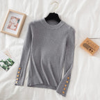 2025 frauen dicken pullover pullover khaki lässig herbst winter taste oansatz chic pullover weibliche dünne stricken top weiche jumper tops