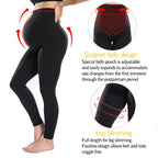 Elastische Hohe Taille Mutterschaft Leggings Dünne Für Schwangere Frauen Bauch Unterstützung Postpartale Leggins Body Shaper Fitness Hosen