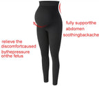 Elastische Hohe Taille Mutterschaft Leggings Dünne Für Schwangere Frauen Bauch Unterstützung Postpartale Leggins Body Shaper Fitness Hosen
