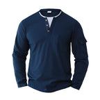 Neues langärmliges einfarbiges Hemd für Herren im Frühling und Herbst, bequemes Button-Down-modisches schmales Hemd mit Stehkragen S-2XL