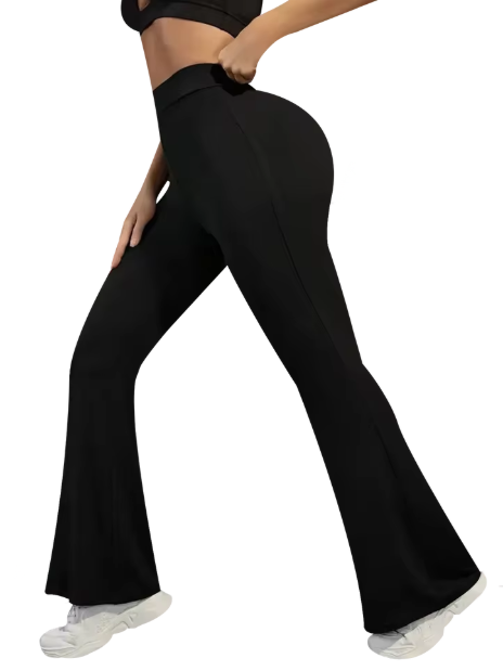 Sexy Slim-Fit-Schlaghose mit überkreuzten Leggings für Damen, nahtloses Fitnessstudio, Laufen, Radfahren, Stricken, Yoga, Stretch, Hüft-Li