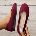 Frühling frauen Flache Schuhe neue Stricken Socke Turnschuhe Atmungsaktive Slip auf Weibliche Rpound Toe Loafers 36-43 Plus größe Licht Schuhe