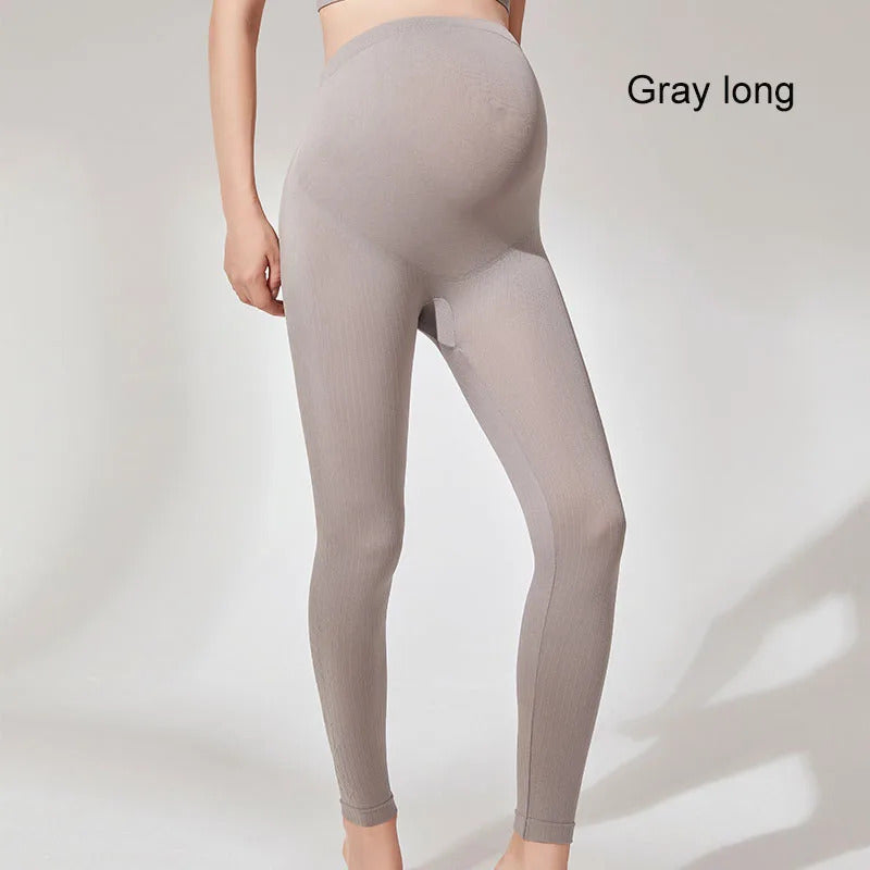 Elastische Hohe Taille Mutterschaft Leggings Dünne Für Schwangere Frauen Bauch Unterstützung Postpartale Leggins Body Shaper Fitness Hosen
