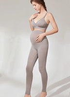 Elastische Hohe Taille Mutterschaft Leggings Dünne Für Schwangere Frauen Bauch Unterstützung Postpartale Leggins Body Shaper Fitness Hosen