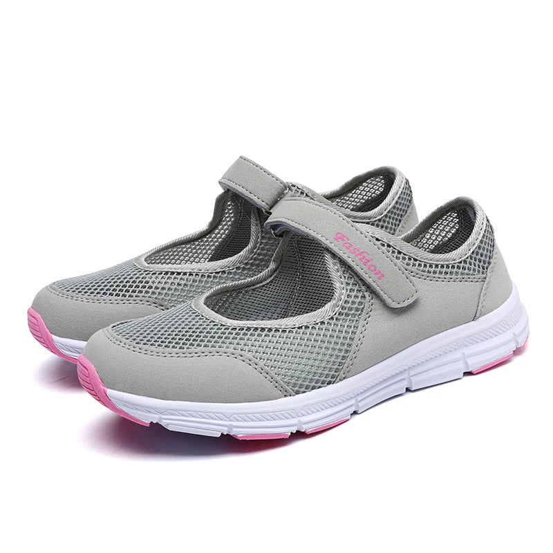 Frauen Schuhe Atmungsaktive Vulkanisierte Schuhe Weiß ZapaWomen Turnschuhe Mode Atmungsaktives Mesh Casual Wanderschuhe Frauen Arbeits Schuhe