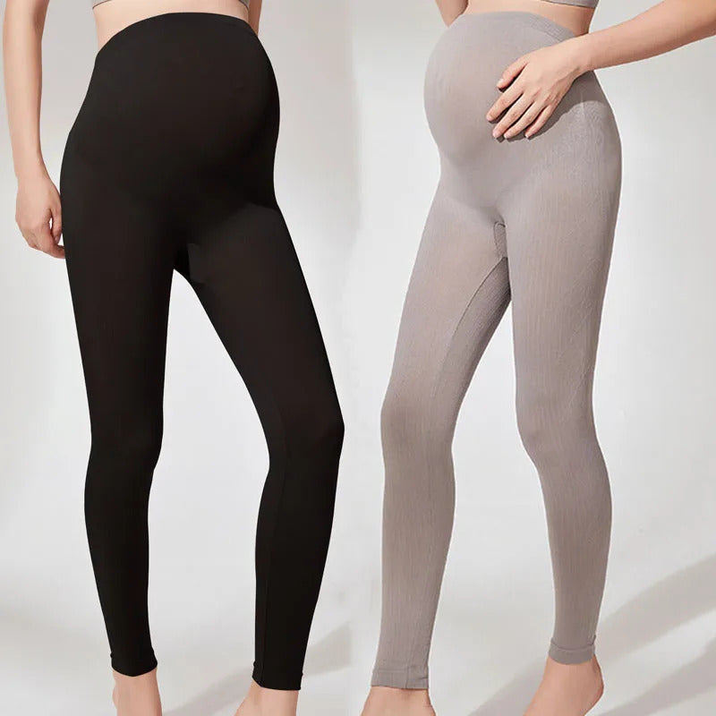 Elastische Hohe Taille Mutterschaft Leggings Dünne Für Schwangere Frauen Bauch Unterstützung Postpartale Leggins Body Shaper Fitness Hosen