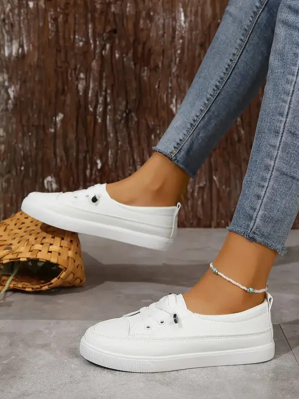 Frühlings- und Sommermode, neues Mesh, atmungsaktiv, runde Zehen, flacher Mund, lässige und bequeme flache Wanderschuhe, Turnschuhe
