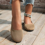 Frühling frauen Flache Schuhe neue Stricken Socke Turnschuhe Atmungsaktive Slip auf Weibliche Rpound Toe Loafers 36-43 Plus größe Licht Schuhe