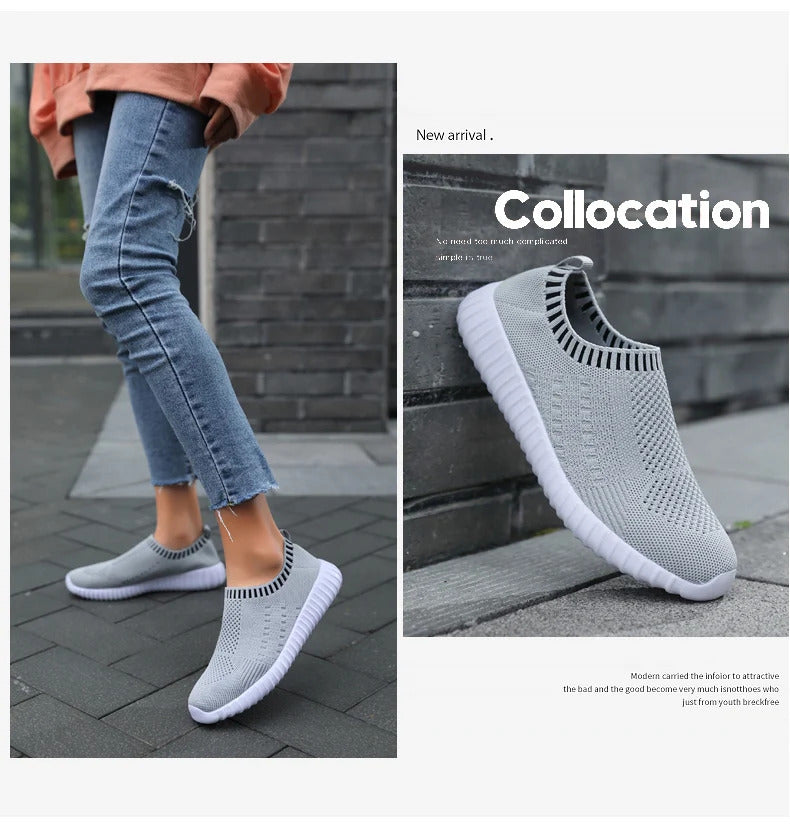 Ultraleichte, übergroße Laufschuhe für Damen, modische, atmungsaktive Sport-Sneaker mit Fliegengewebe