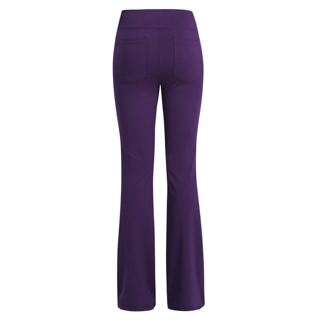 Solide Elegante Weibliche Dame frauen Beine Hosen Palazzo Ausgestelltes Breite Killer Hohe Taille OL Damen Karriere Lange Hosen