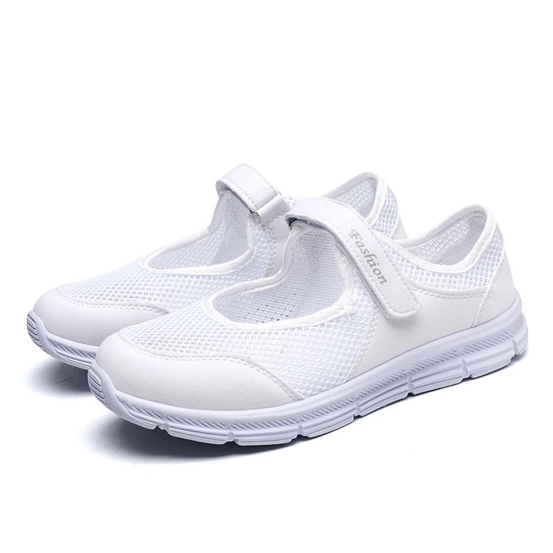 Frauen Schuhe Atmungsaktive Vulkanisierte Schuhe Weiß ZapaWomen Turnschuhe Mode Atmungsaktives Mesh Casual Wanderschuhe Frauen Arbeits Schuhe