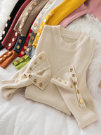 2025 frauen dicken pullover pullover khaki lässig herbst winter taste oansatz chic pullover weibliche dünne stricken top weiche jumper tops