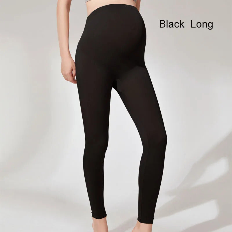 Elastische Hohe Taille Mutterschaft Leggings Dünne Für Schwangere Frauen Bauch Unterstützung Postpartale Leggins Body Shaper Fitness Hosen