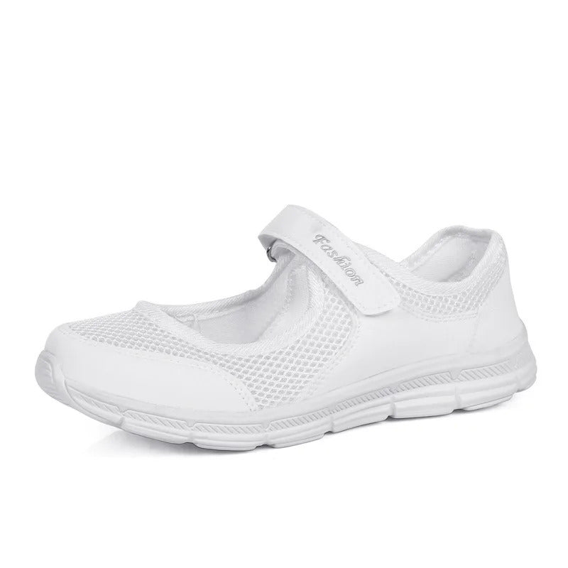 Frauen Schuhe Atmungsaktive Vulkanisierte Schuhe Weiß ZapaWomen Turnschuhe Mode Atmungsaktives Mesh Casual Wanderschuhe Frauen Arbeits Schuhe