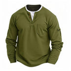 Neues langärmliges einfarbiges Hemd für Herren im Frühling und Herbst, bequemes Button-Down-modisches schmales Hemd mit Stehkragen S-2XL