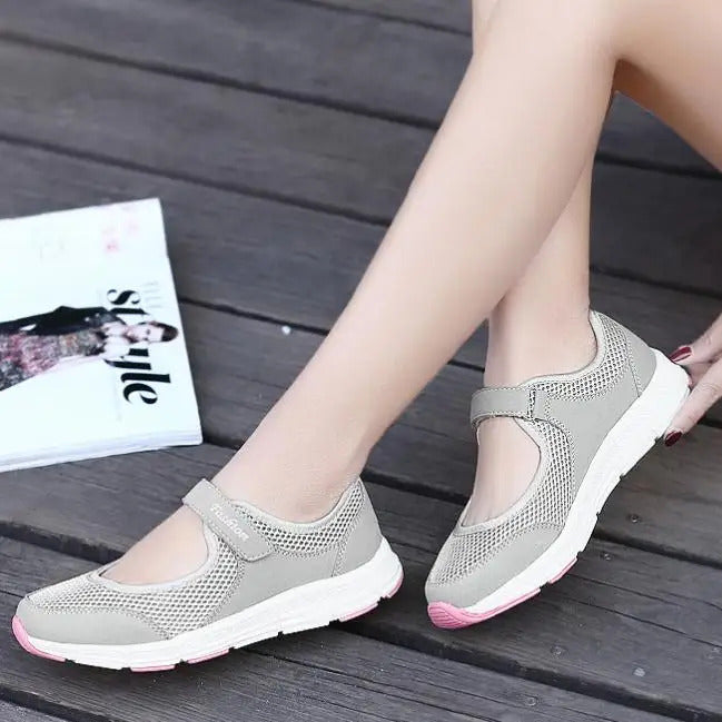 Frauen Schuhe Atmungsaktive Vulkanisierte Schuhe Weiß ZapaWomen Turnschuhe Mode Atmungsaktives Mesh Casual Wanderschuhe Frauen Arbeits Schuhe