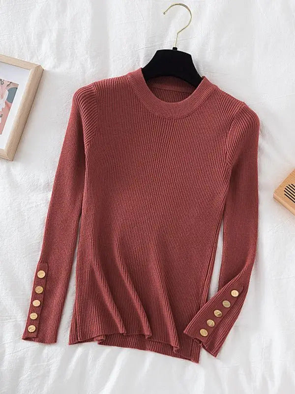 2025 frauen dicken pullover pullover khaki lässig herbst winter taste oansatz chic pullover weibliche dünne stricken top weiche jumper tops