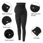 Elastische Hohe Taille Mutterschaft Leggings Dünne Für Schwangere Frauen Bauch Unterstützung Postpartale Leggins Body Shaper Fitness Hosen