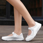 Frauen Schuhe Atmungsaktive Vulkanisierte Schuhe Weiß ZapaWomen Turnschuhe Mode Atmungsaktives Mesh Casual Wanderschuhe Frauen Arbeits Schuhe