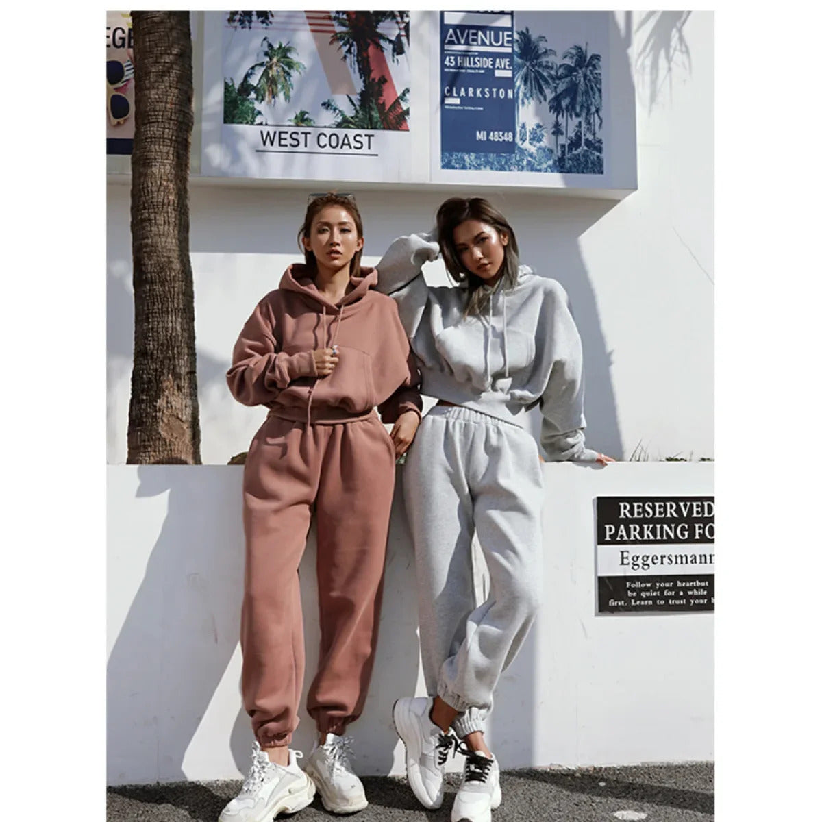 Herbst Winter frauen Langarm Hoodie Jacke Lässige Sportswear-Set Atmungsaktivem Streetwear Stil Modische