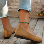 Frühling frauen Flache Schuhe neue Stricken Socke Turnschuhe Atmungsaktive Slip auf Weibliche Rpound Toe Loafers 36-43 Plus größe Licht Schuhe