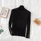 2025 frauen dicken pullover pullover khaki lässig herbst winter taste oansatz chic pullover weibliche dünne stricken top weiche jumper tops