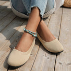 Frühling frauen Flache Schuhe neue Stricken Socke Turnschuhe Atmungsaktive Slip auf Weibliche Rpound Toe Loafers 36-43 Plus größe Licht Schuhe