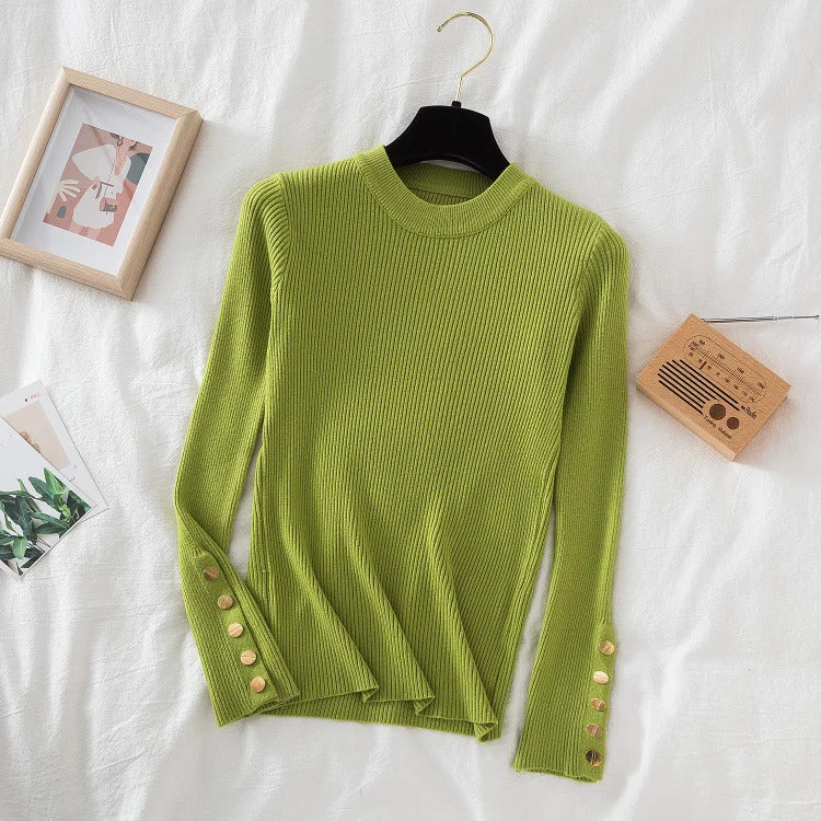 2025 frauen dicken pullover pullover khaki lässig herbst winter taste oansatz chic pullover weibliche dünne stricken top weiche jumper tops