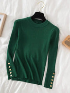 2025 frauen dicken pullover pullover khaki lässig herbst winter taste oansatz chic pullover weibliche dünne stricken top weiche jumper tops